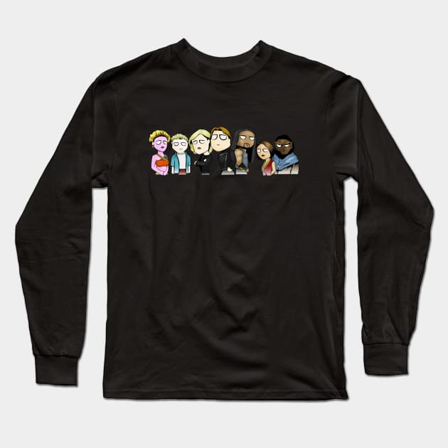 Driving Back the Night Long Sleeve T-Shirt by liquidruby